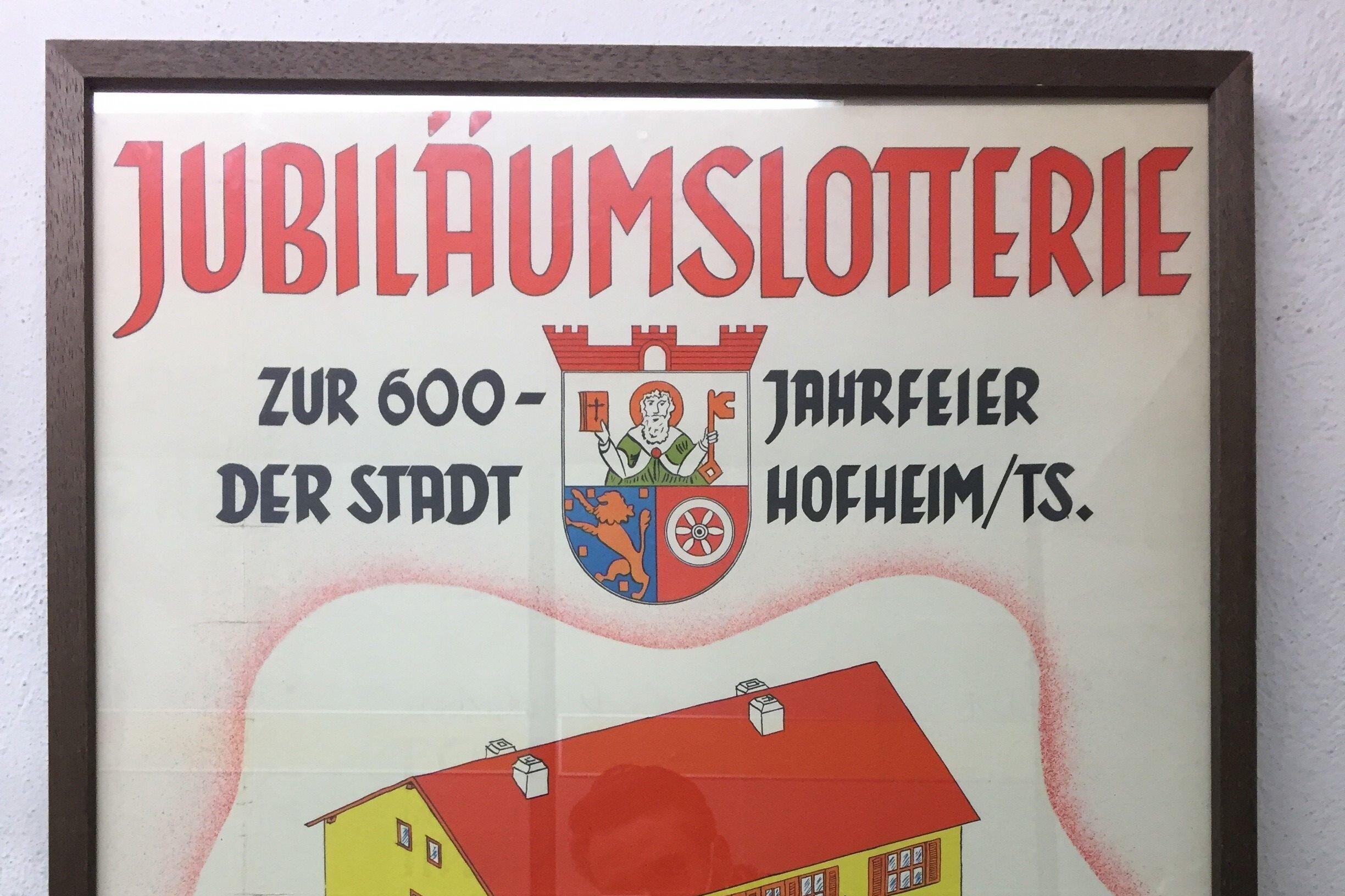 Plakat Jubiläumslotterei 1952