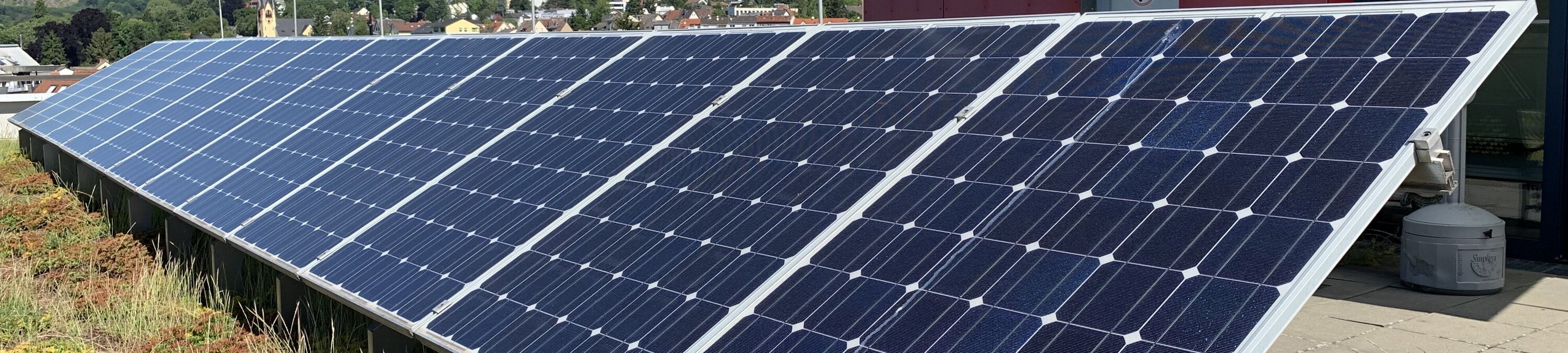 Solaranlage  auf dem Rathausdach