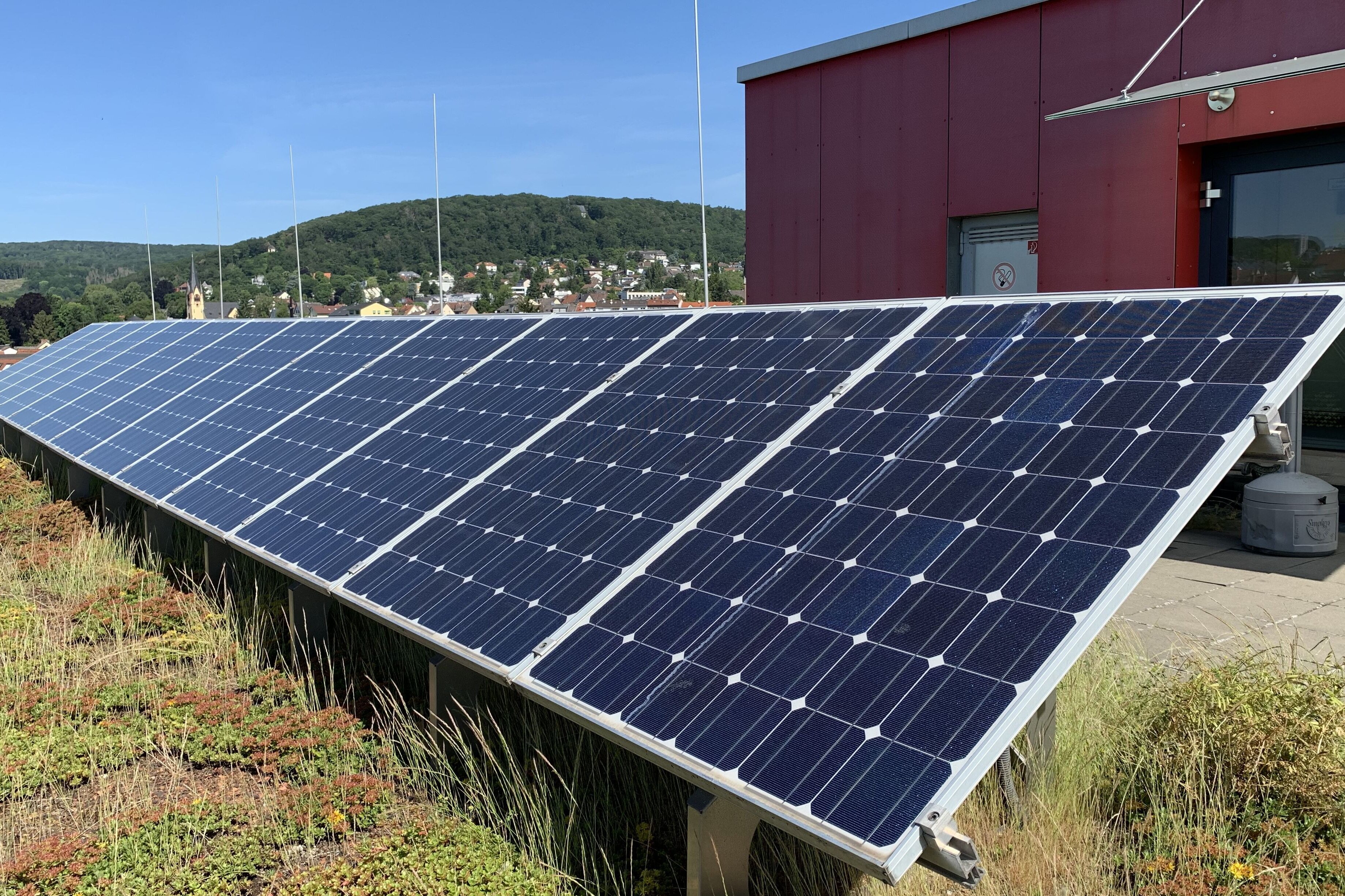 Solaranlage  auf dem Rathausdach