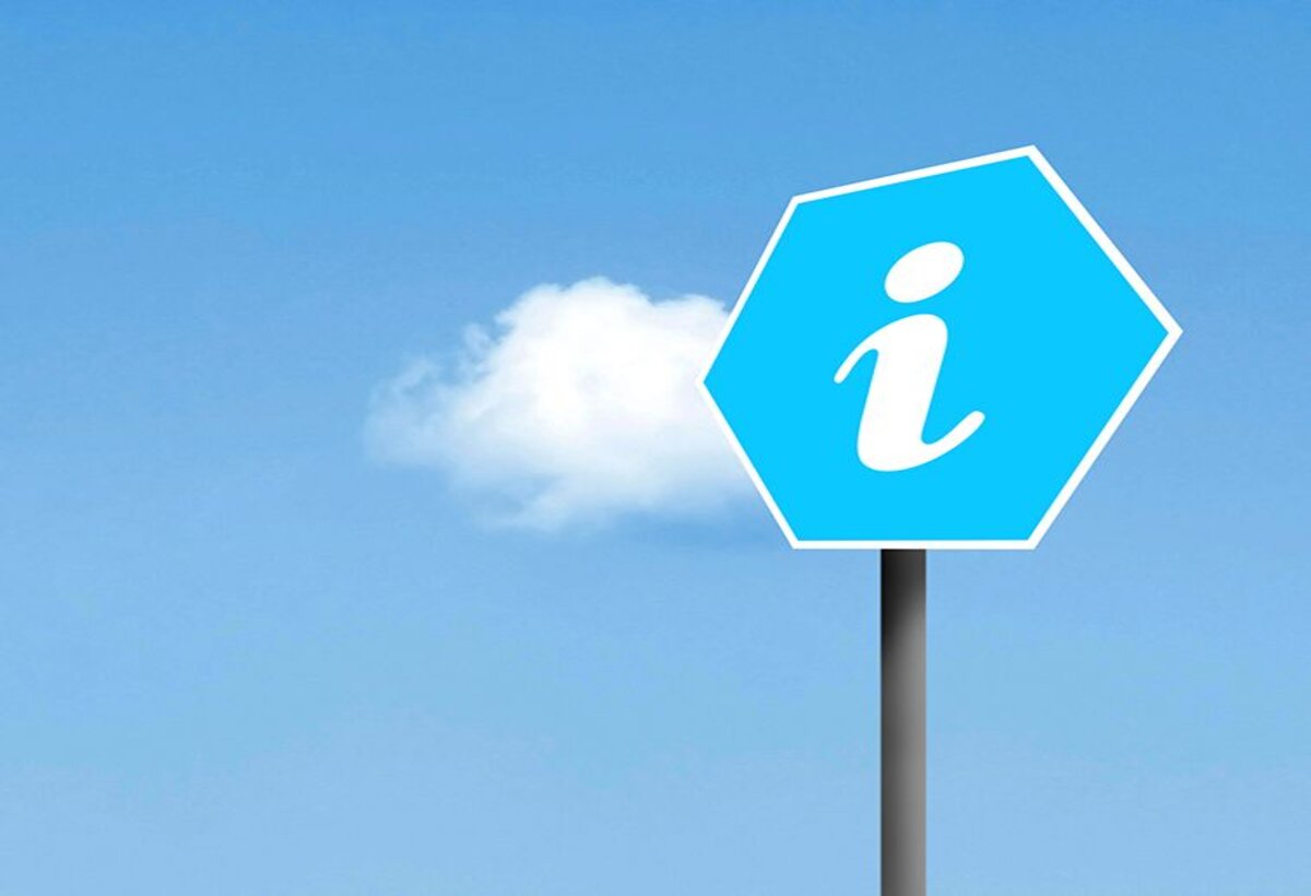 Symbolfoto Informationsschild