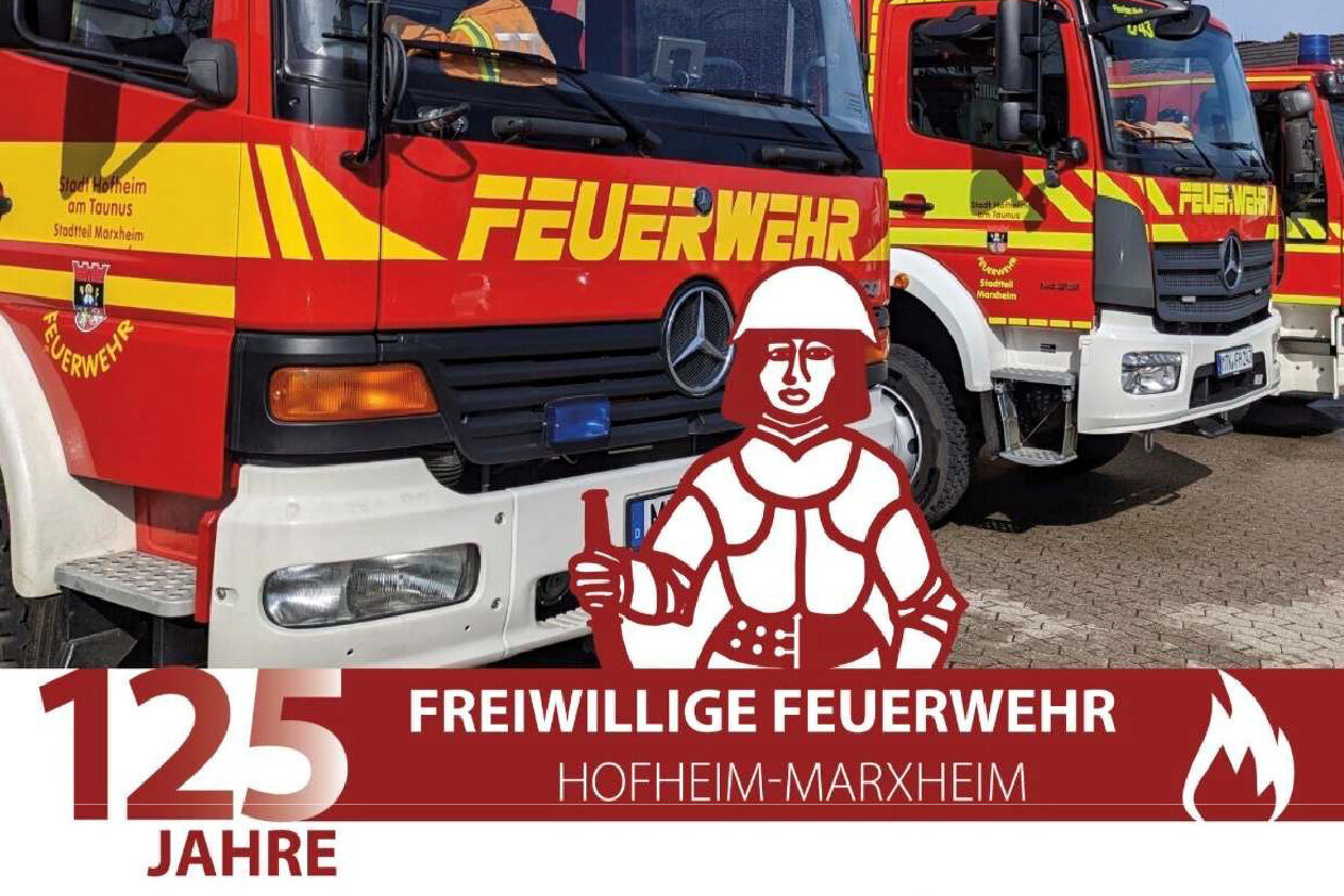 Plakat: 125 Jahre Feuerwehr Marxheim