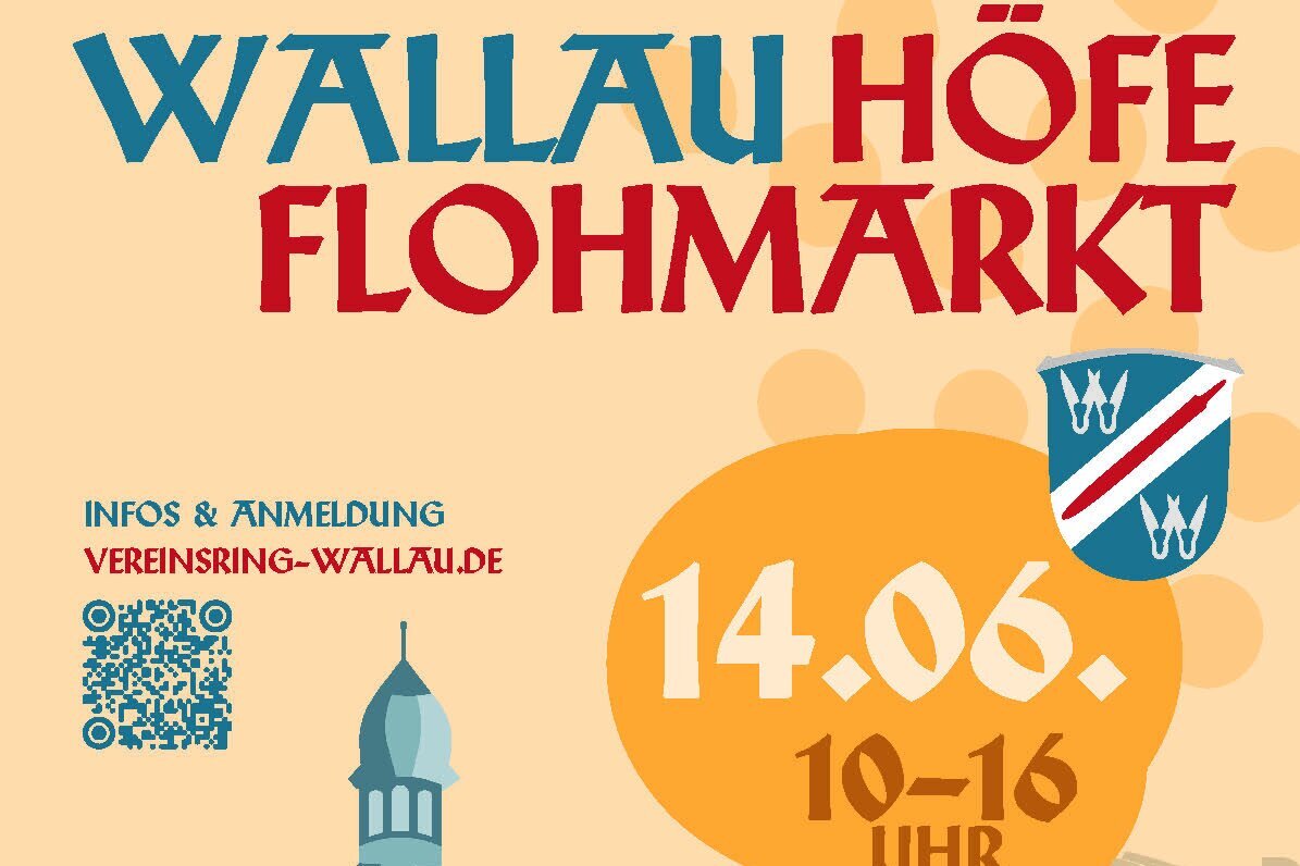 Plakat: Wallauer Höfe-Flohmarkt