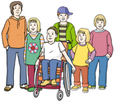 Kinder mit und ohne Behinderung