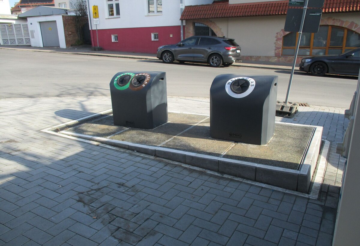 Die neuen unterirdischen Container in der Hofheimer Zeil