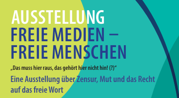 Wanderausstellung_Freie_Medien-Freie_Menschen_Stadtbuecherei_Hofheim