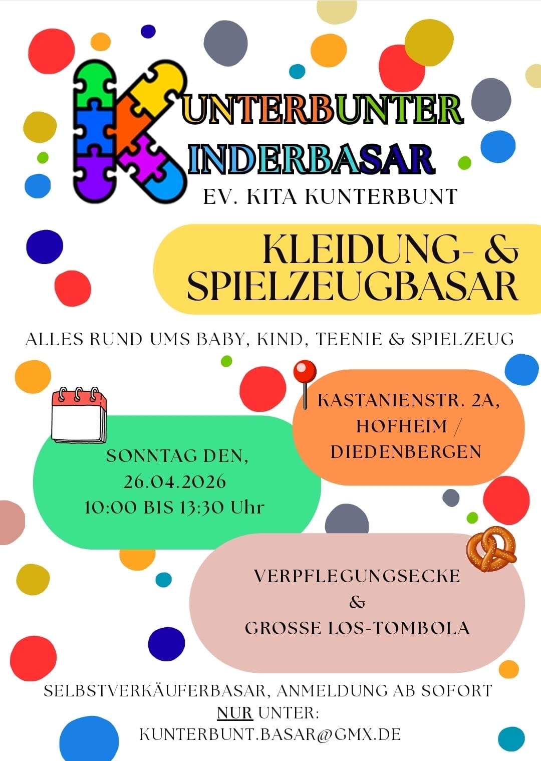Kinderbasar in der Kita Kunterbunt