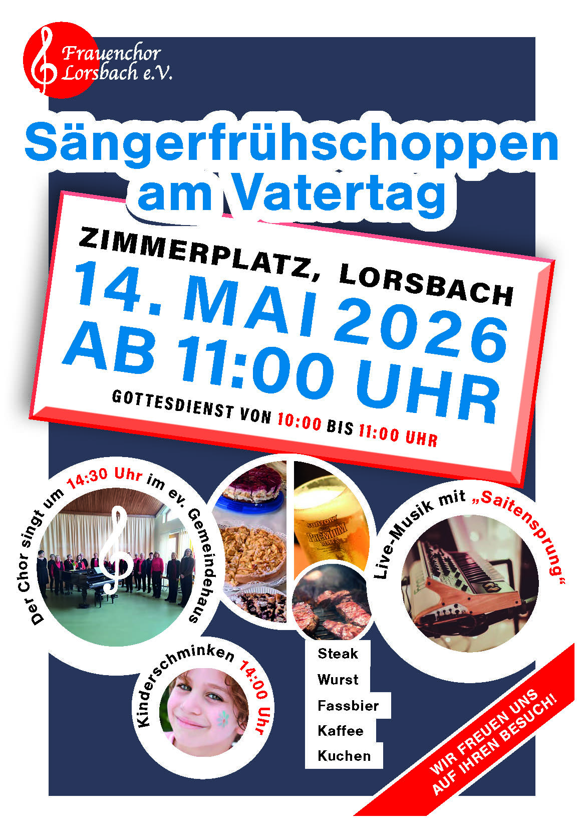 Plakat: Sängerfrühshoppen vom Frauenchor Lorsbach